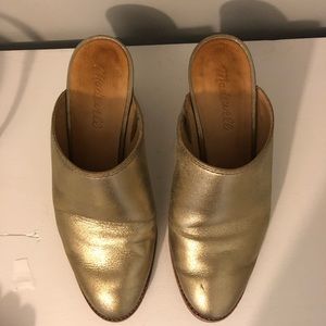 Madewell Harper Mule in Metallic